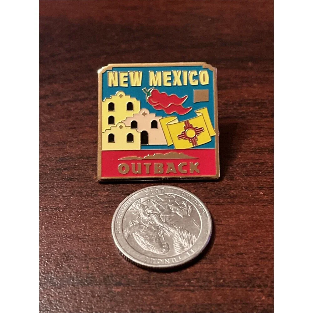 Outback Steakhouse 50 States New Mexico Chili Peppers‎ Lapel Hat Pin